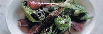 Liguria's finest: Roast peppers and red onions