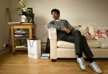 The living room is a light, airy space