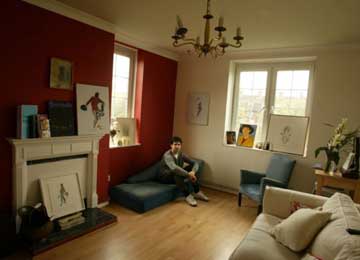 Alessandro Raho in his living room