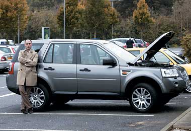 On wheels: Land Rover Freelander TD4