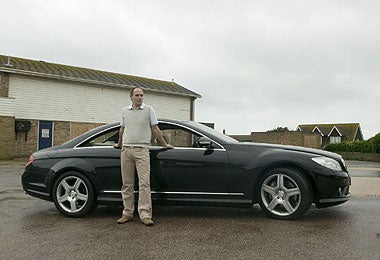 Michael Booth with the Murcielago