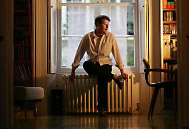 Robert Elms at his house in Camden, London