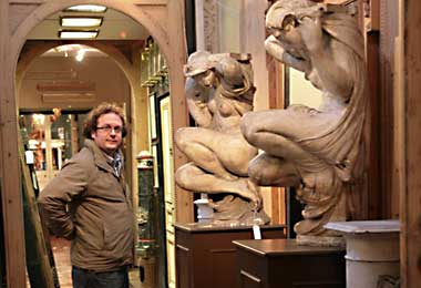 Anthony Reeve in Lassco's warehouse