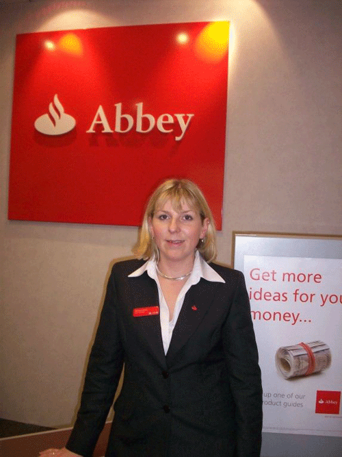 Bank manager Emma Harris loves the constant interaction with the public