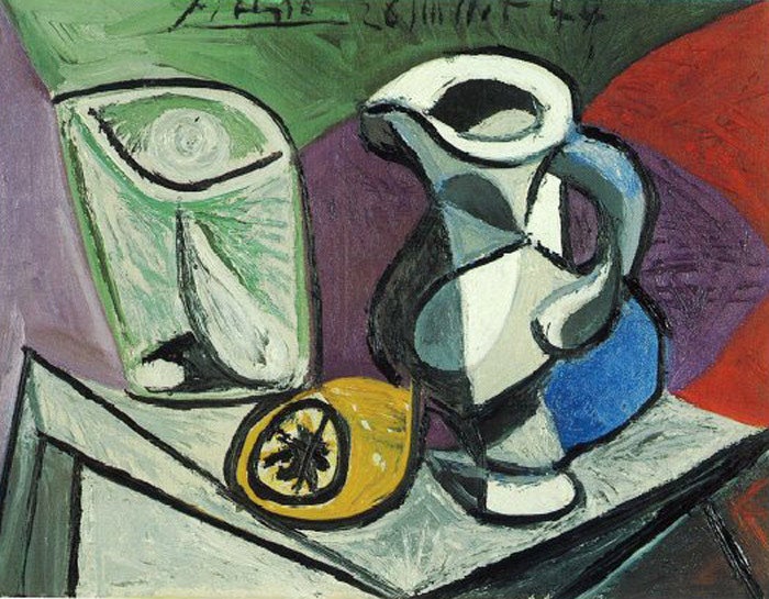 'Glass and Pitcher' (above) and 'Head of Horse' by Pablo Picasso were stolen from an exhibition nearZurich 10 days ago