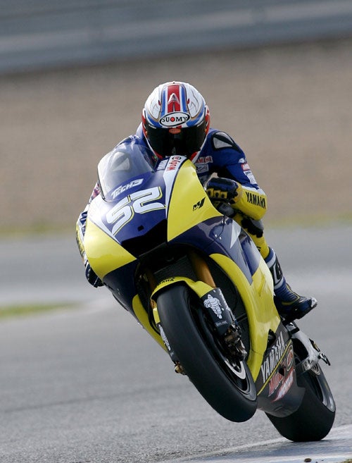 Toseland puts his new MotoGP challenger through its paces at a test in Jerez