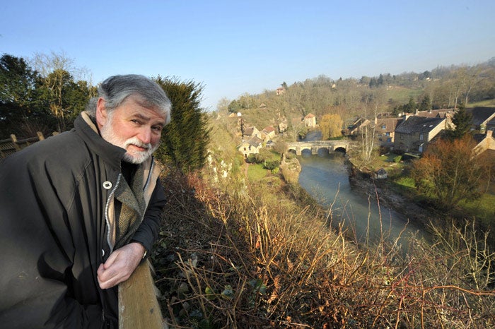 Ken Tatham, whowas born near Leeds, ismayor of Saint-Cénerile-Gérei