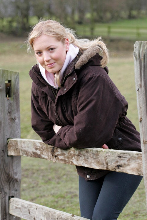 Ellen Whitaker at the family home near Barnsley; soon she will head to Beijing with her uncles John and Michael