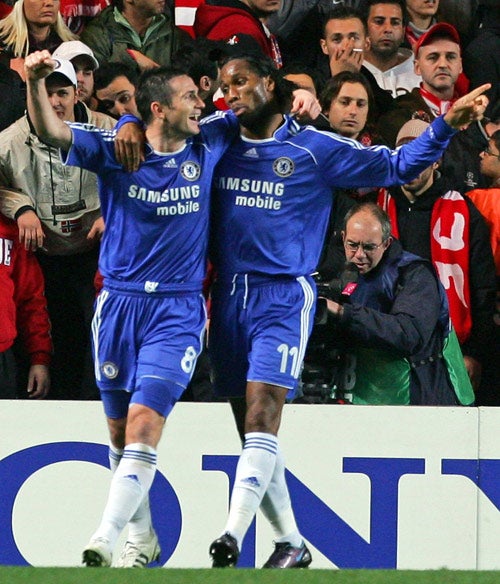 Frank Lampard (left) found some form for Chelsea this week, but it is hard to imagine English teams' successes without overseas stars like Didier Drogba