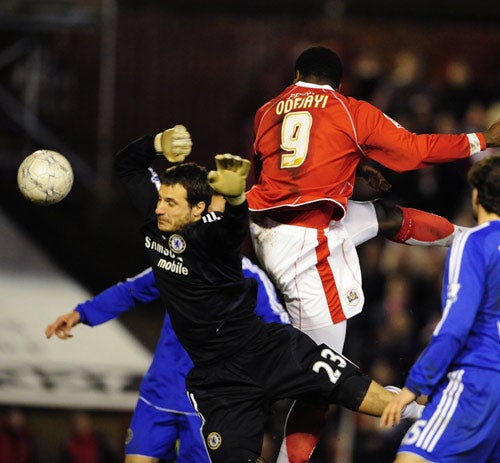 Kayode Odejayi's scores the winner as Barnsley knock Chelsea out of the FA Cup