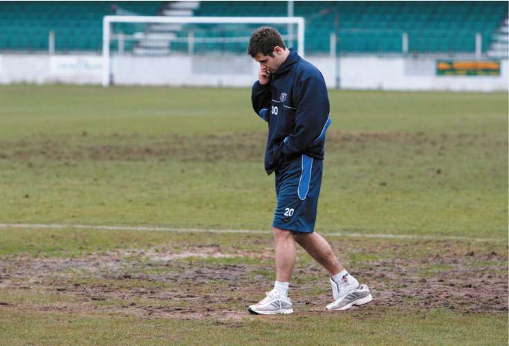 Mickael Buscher, who was made redundant by Gretna's administrators yesterday, faces an uncertain future as thedeadline for finding a new club looms