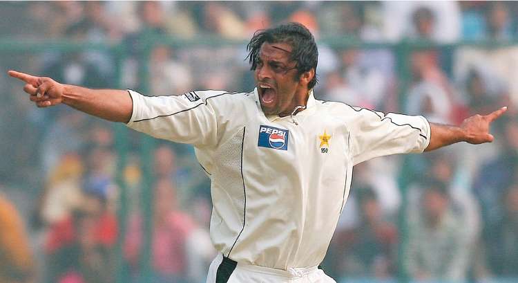 Shoaib Akhtar, who took 178 wicketsin 46 Tests