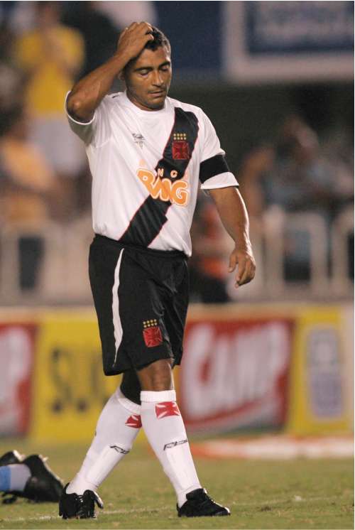 Romario during the last of four stints with Brazilian side Vasco da Gama