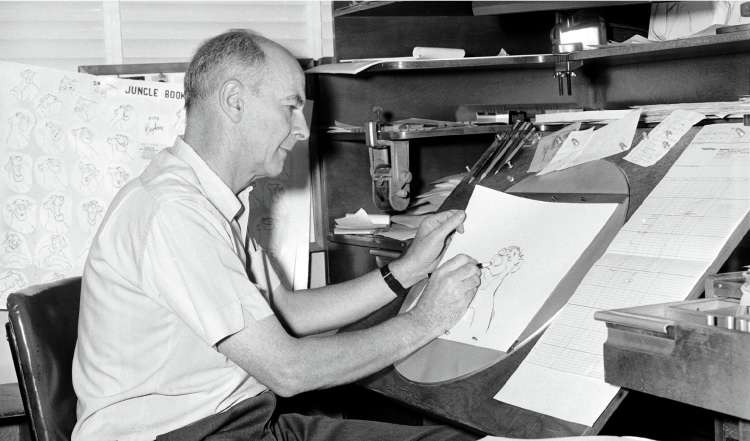 'I found in animation something full of life and movement': Johnston at work on 'The Jungle Book', 1965