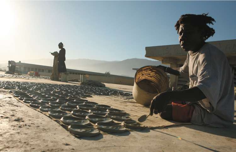 In Haiti, mudcookies made of dirt, salt and vegetable shortening are one of the few options poor people have to stave off hunger