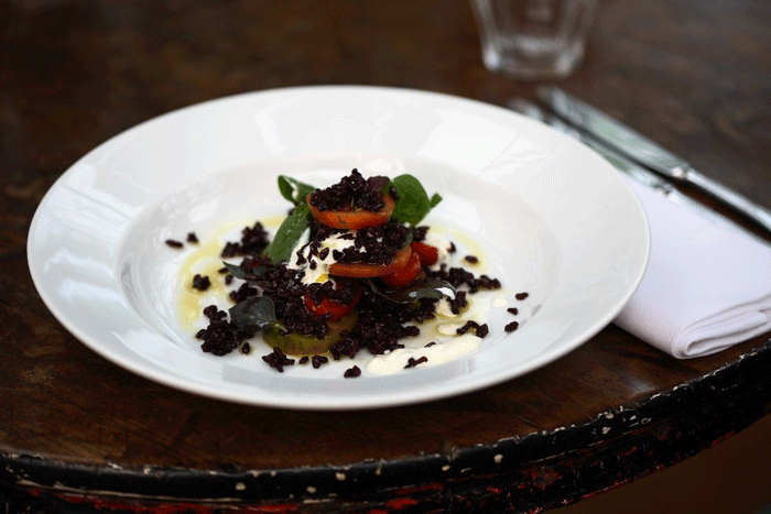 Skye uses nutty black rice grown in Piedmont in Italy © Lisa Barber