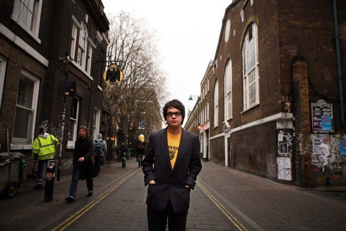 Impassioned artist: Get Cape.Wear Cape. Fly © David Sandison