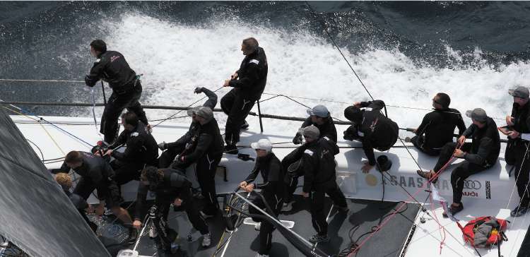 Mean Machine powered up off Marseille at the AUDI Medcup