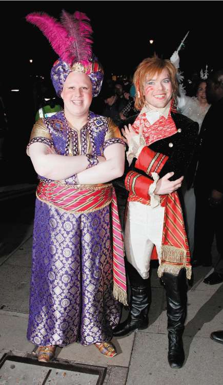 Matt Lucas and Kevin McGee at their wedding party in December 2006