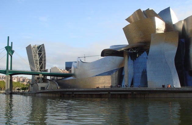 Frank Gehry's Guggenheim Museum in Bilbao, Spain