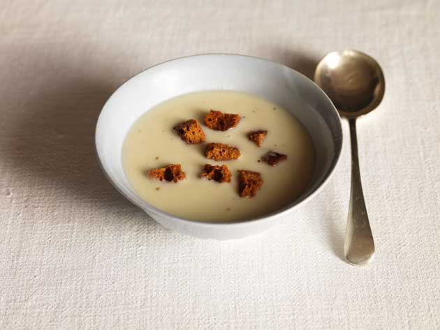 This soup is a great winter warmer - add some crispy croutons to give extra texture