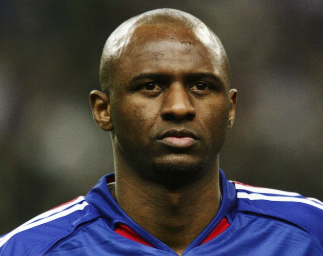 Patrick Vieira was in the all conquering French squads of 1998 and 2000