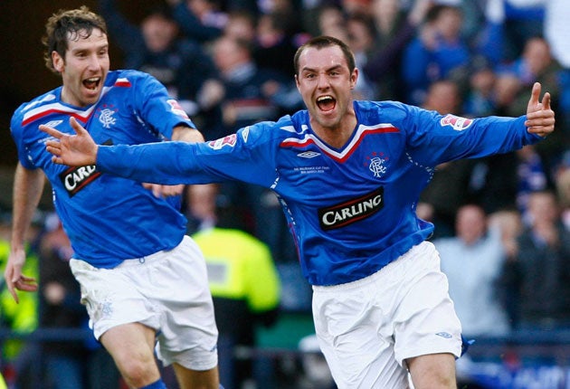 Kris Boyd has hit only one goal against Celtic