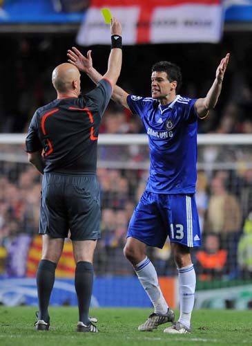 Was it right that the focus was on referee Tom Henning Ovrebo (left) rather than on a compelling match?