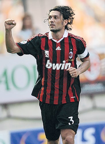 Maldini retired at the end of last season