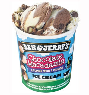 An unmistakable tub of Ben &amp; Jerry's ice cream