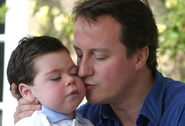 Ivan Cameron with David Cameron