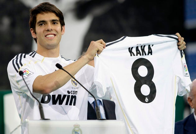 Kaka moved this summer from AC Milan