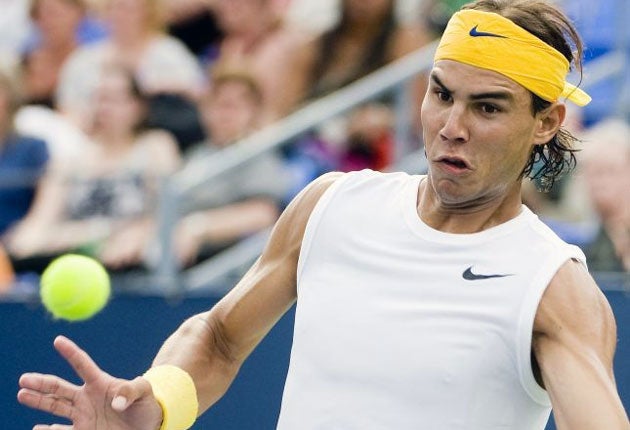 Nadal made his return in Montreal