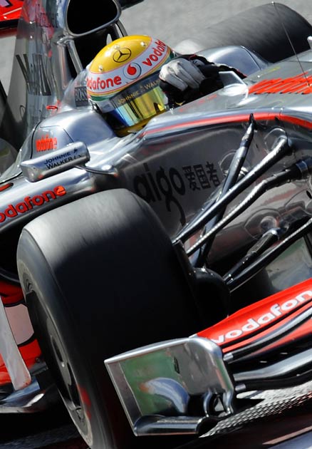 Hamilton's McLaren has shown a marked improvement since the start of the season