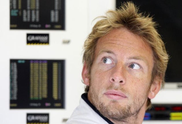 Button's title bid has faltered since his stunning start