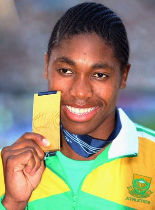 Semenya's gender was questioned