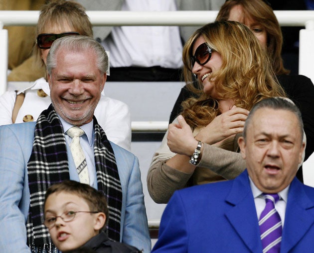 Karen Brady (back row, right) will attempt to help West Ham move into the Olympic stadium after 2012