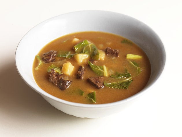 The remains of a stew make a good hearty broth