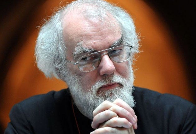 Rowan Williams also appealed to liberals, who smell victory after years of campaigning in favour of women bishops, to be 'generous'