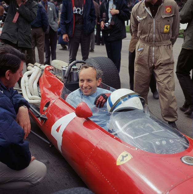 John Surtees in his Ferrari in 1964