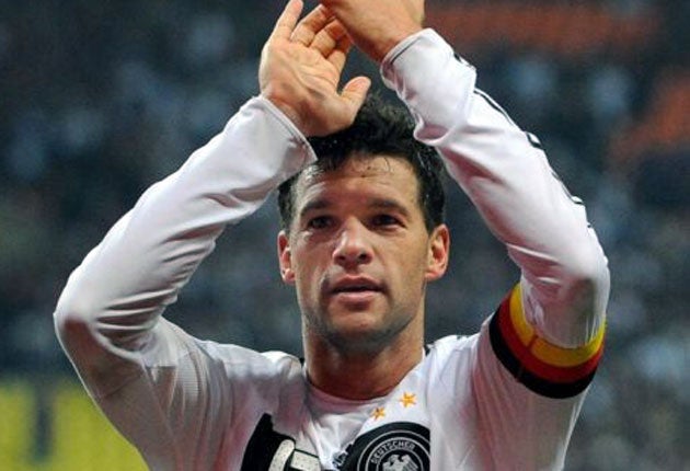 Michael Ballack does not see England as rivals for Germany