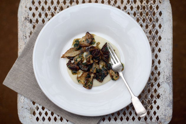 Porcini can be eaten just as they are or with softly scrambled, very fresh eggs