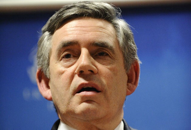 Gordon Brown acknowledged that Britain's strategy was not 'without danger or risk'