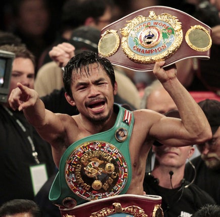 Pacquiao is sueing Mayweather