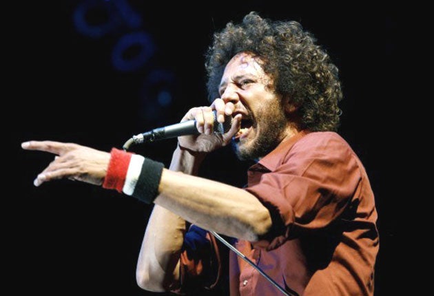 Rage Against The Machine's frontman Zack de la Rocha, was heard letting rip with expletives four times towards the close of the song, during the anthemic chant: &quot;F*** you I won't do what you tell me.&quot;