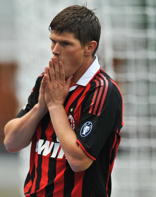 Huntelaar had been linked with a move away across the window