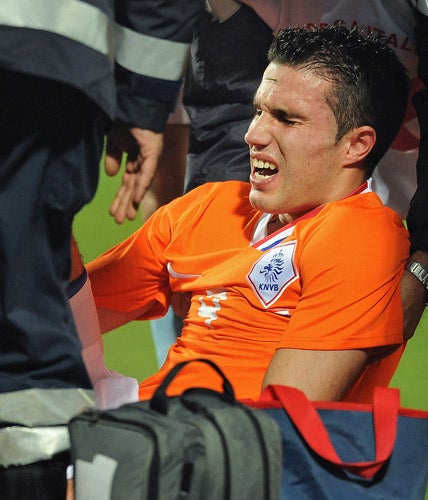 Arsenal are seeking redress for the injury suffered by striker Robin van Persie on international duty