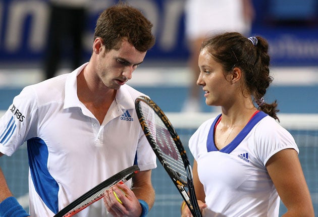 Robson's relationship with Murray is based on mutual leg-pulling - 'He's mean to me and I'm mean to him' - but she is very impressed by the Scot's dedication