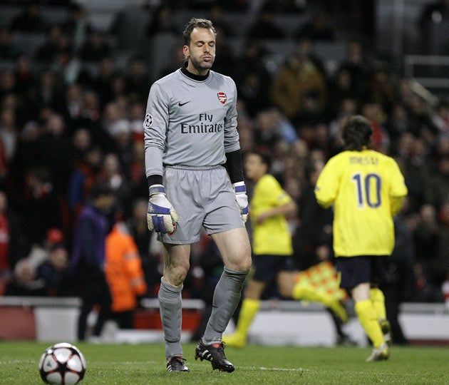 Almunia has struggled in big games