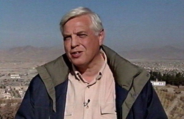 The journalist reporting during the invasion of Afghanistan in November 2001